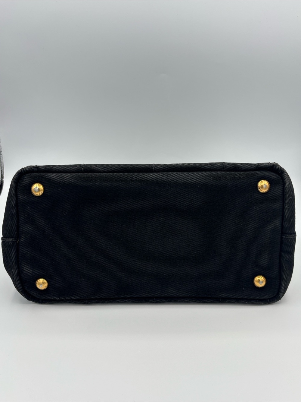 Prada Canapa Black Canvas Tote - Authentic - Picture 5 of 15